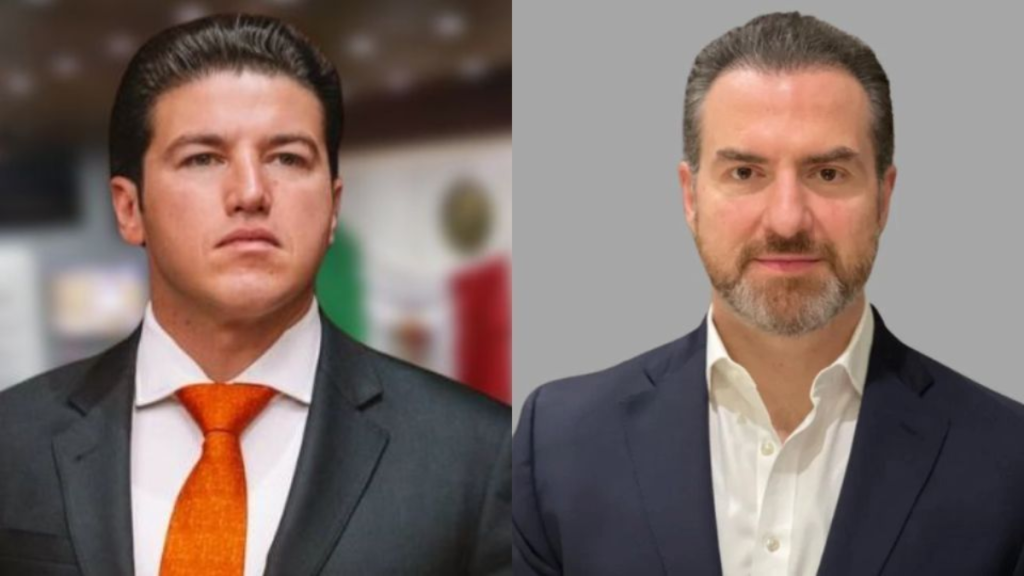 Samuel García, Gobernador de NL, y Adrián de la Garza, Alcalde de Monterrey.