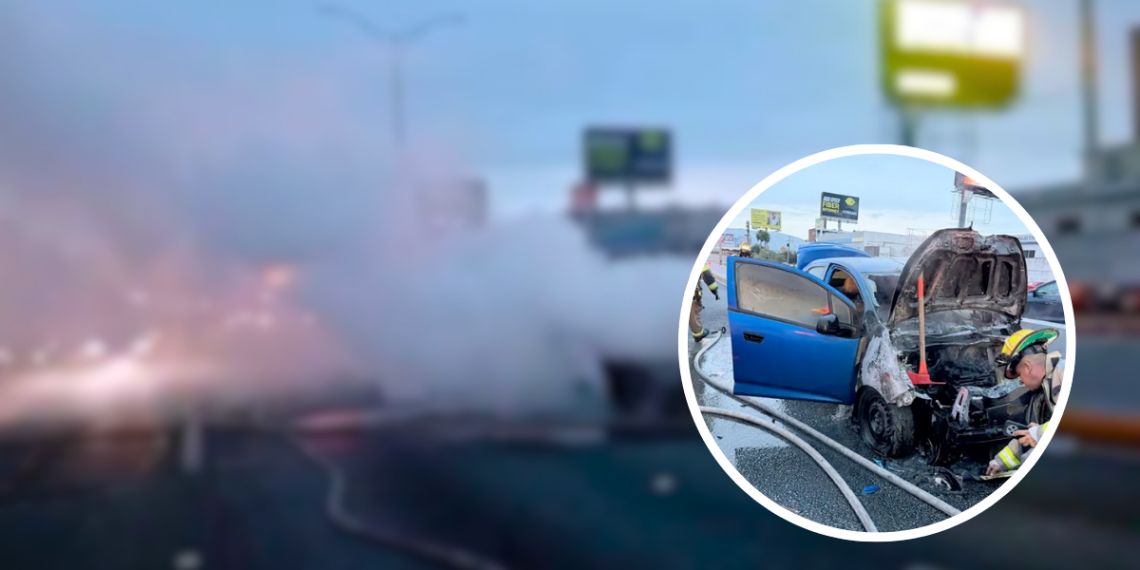 incendio-en-Gonzalitos-tráfico-lento-avenida-Gonzalitos-cierre-de-carriles