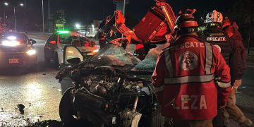 accidente vial en garcía nl