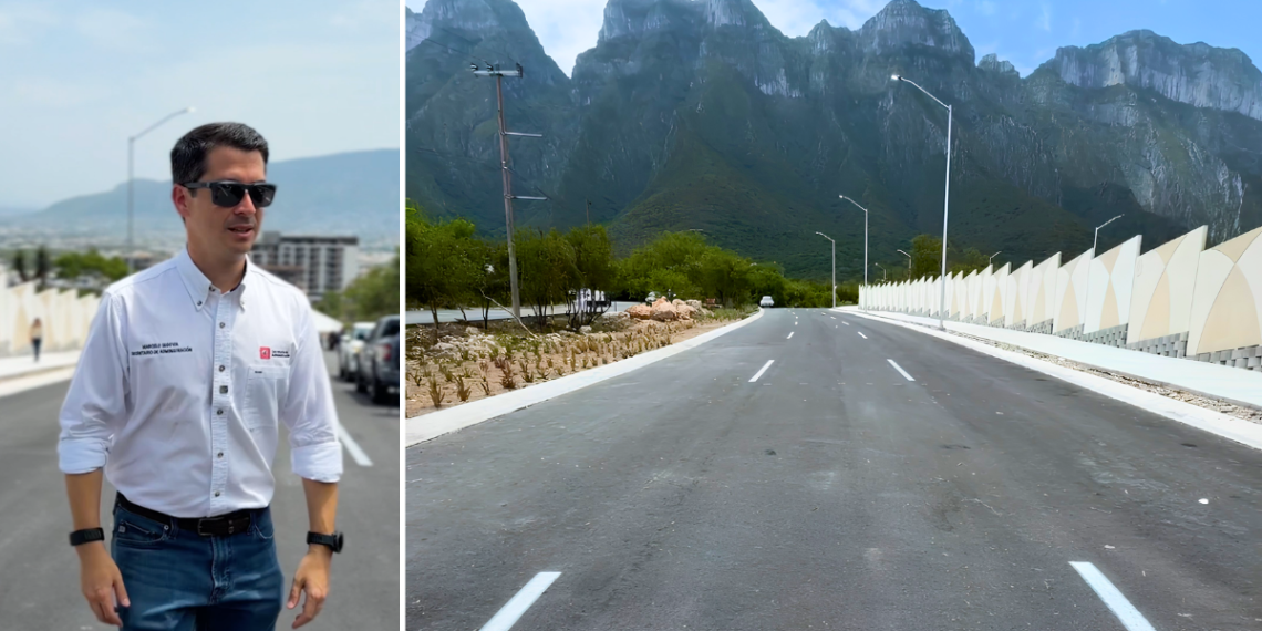 Monterrey-estrena-carriles-tráfico-Cumbres-Marcelo-Segovia-obra-vial